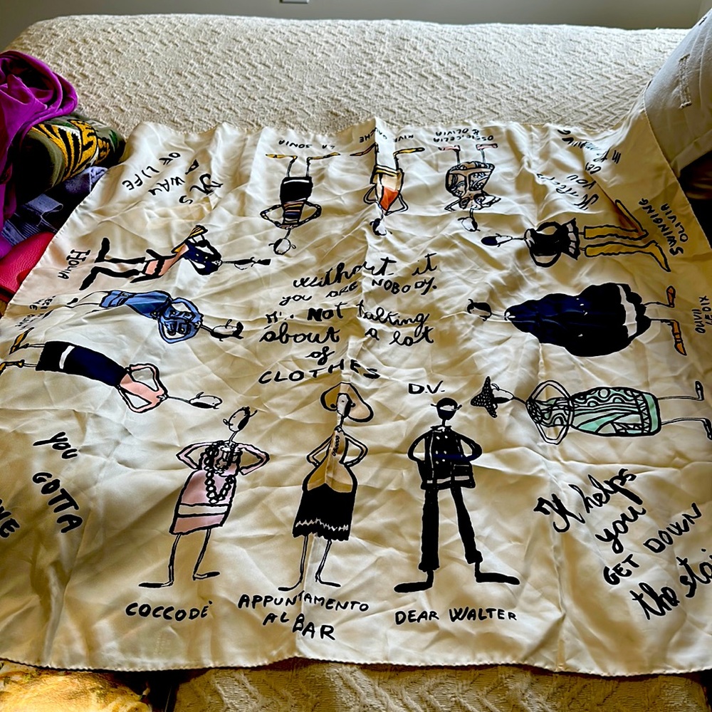 Moschino silk scarf